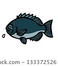 Illustration of a cute sad Gre 133372526