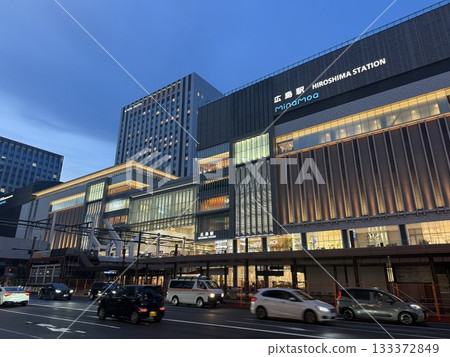 Hiroshima station at night Hiroshima station at night 133372849