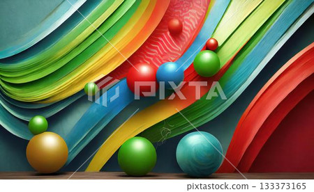 set of abstract backgrounds with different web ico 133373165