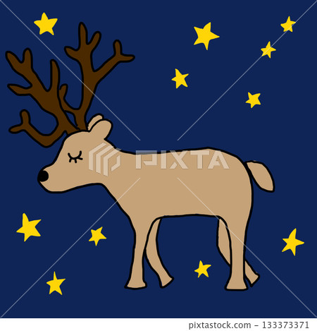 Starry Night Reindeer 133373371