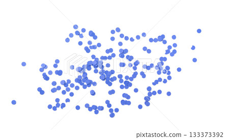 Confetti circles isolated. Round paper party confetti pattern 133373392