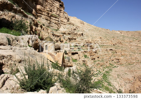 Landscape in the mountains of Israel. 133373598