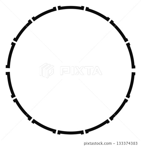 Minimalist circular frame for artistic and design projects Minimalist circular frame for artistic and design projects 133374383