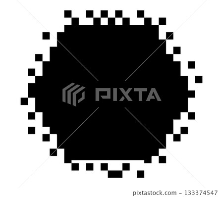 Black and white abstract pixel art design for digital insets Black and white abstract pixel art design for digital insets 133374547