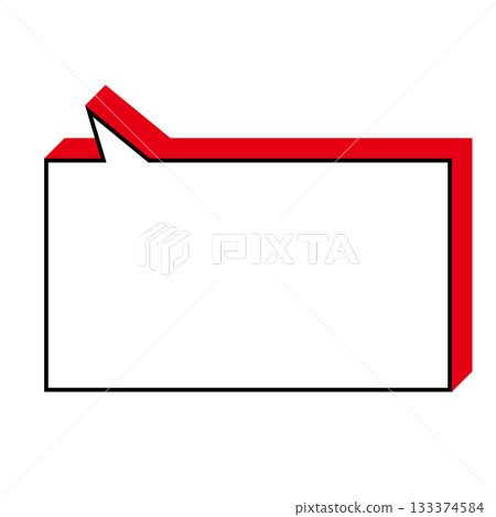 簡單的語音氣泡圖，水平，正方形 133374584