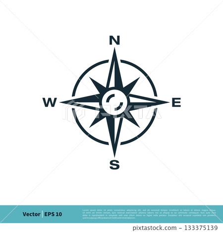 Compass Rose Icon Vector Logo Template Illustration Design. Vector EPS 10. Compass Rose Icon Vector Logo Template Illustration Design. Vector EPS 10. 133375139