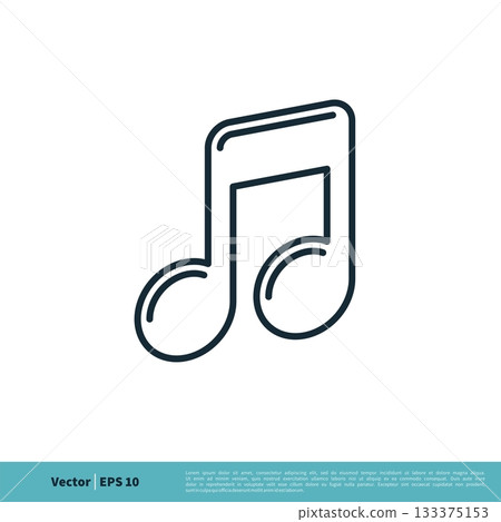 Musical Melody Note Icon Vector Logo Template Illustration Design. Vector EPS 10. Musical Melody Note Icon Vector Logo Template Illustration Design. Vector EPS 10. 133375153