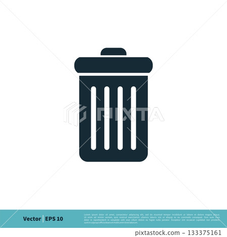 Thrash Can Icon Vector Logo Template Illustration Design. Vector EPS 10. Thrash Can Icon Vector Logo Template Illustration Design. Vector EPS 10. 133375161