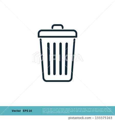 Thrash Can Icon Vector Logo Template Illustration Design. Vector EPS 10. Thrash Can Icon Vector Logo Template Illustration Design. Vector EPS 10. 133375163