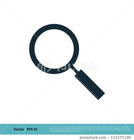 Magnifying Glass Icon Vector Logo Template Illustration Design. Vector EPS 10. Magnifying Glass Icon Vector Logo Template Illustration Design. Vector EPS 10. 133375190