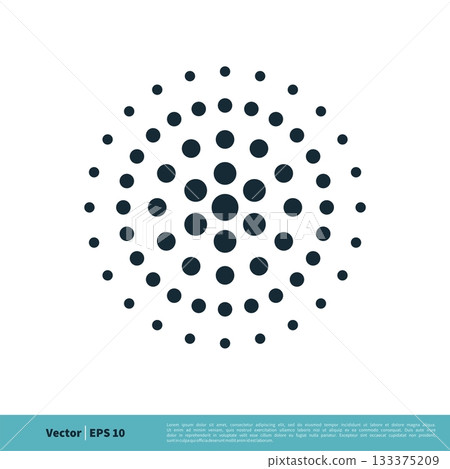 Circle Dots Icon Vector Logo Template Illustration Design. Vector EPS 10. 133375209