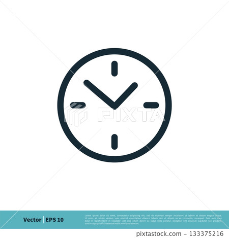 Clock Icon Vector Logo Template Illustration Design. Vector EPS 10. 133375216