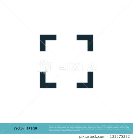 Full Screen Preview Icon Vector Logo Template Illustration Design. Vector EPS 10. 133375222