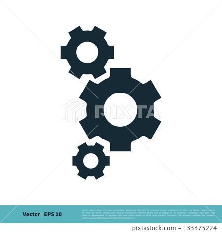 Gear Icon Vector Logo Template Illustration Design. Vector EPS 10. 133375224