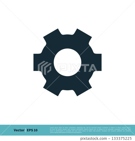 Gear Icon Vector Logo Template Illustration Design. Vector EPS 10. 133375225