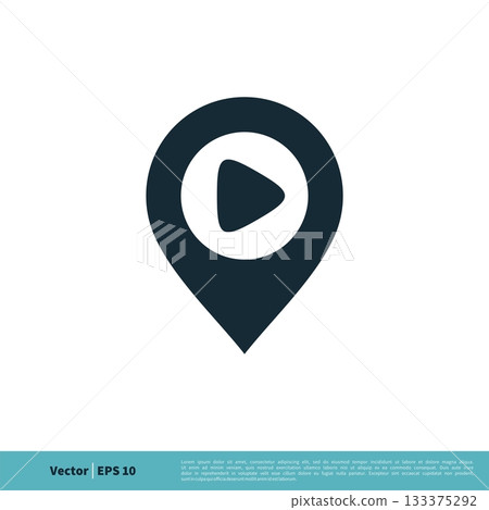 Point Location Icon Vector Logo Template Illustration Design. Vector EPS 10. 133375292