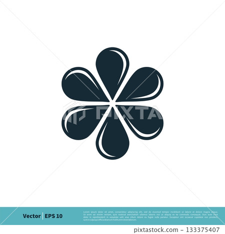 Blossom Flower Ornamental Icon Vector Logo Template Illustration Design. Vector EPS 10. 133375407