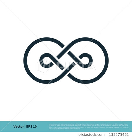 Infinity Line Art Icon Vector Logo Template Illustration Design. Vector EPS 10. Infinity Line Art Icon Vector Logo Template Illustration Design. Vector EPS 10. 133375461