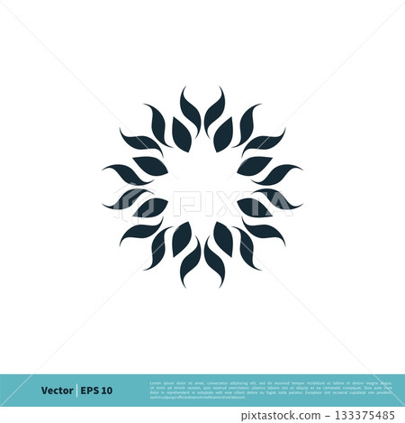 Abstract Ornament Shape Icon Vector Logo Template Illustration Design. Vector EPS 10. Abstract Ornament Shape Icon Vector Logo Template Illustration Design. Vector EPS 10. 133375485