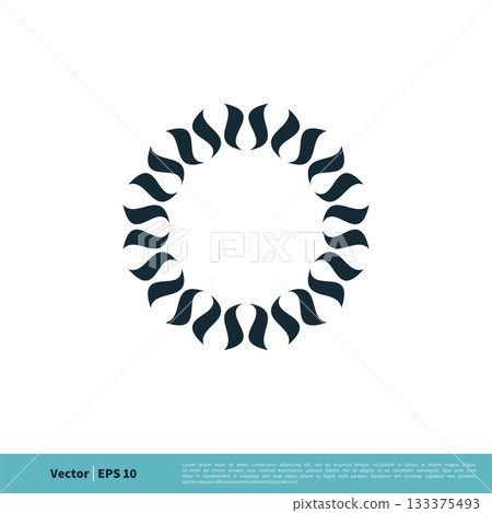 Ornamental Flower Icon Vector Logo Template Illustration Design. Vector EPS 10. Ornamental Flower Icon Vector Logo Template Illustration Design. Vector EPS 10. 133375493