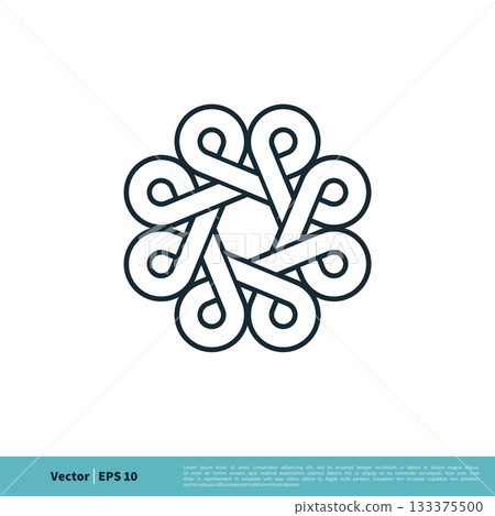Decoration Ornamental Icon Vector Logo Template Illustration Design. Vector EPS 10. 133375500