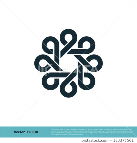 Decoration Ornamental Icon Vector Logo Template Illustration Design. Vector EPS 10. Decoration Ornamental Icon Vector Logo Template Illustration Design. Vector EPS 10. 133375501