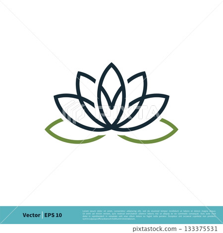 Lily / lotus Flower Icon Vector Logo Template Illustration Design. Vector EPS 10. Lily / lotus Flower Icon Vector Logo Template Illustration Design. Vector EPS 10. 133375531