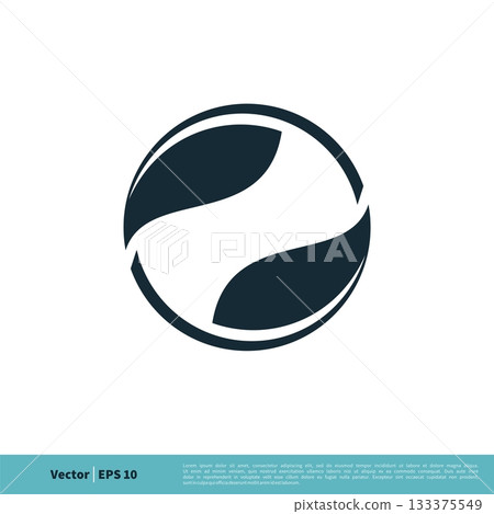Abstract Leaf Circle Icon Vector Logo Template Illustration Design. Vector EPS 10. 133375549