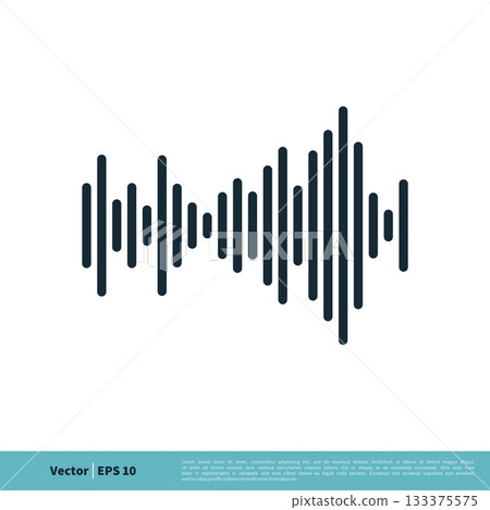 Audio Frequency Wave Graphic Icon Vector Logo Template Illustration Design. Vector EPS 10. Audio Frequency Wave Graphic Icon Vector Logo Template Illustration Design. Vector EPS 10. 133375575