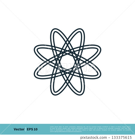 Atom Nuclear Icon Vector Logo Template Illustration Design. Vector EPS 10. 133375615