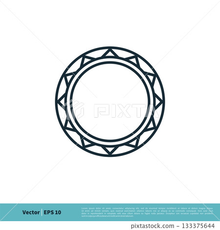 Circle Ornamental Tribal Icon Vector Logo Template Illustration Design. Vector EPS 10. 133375644