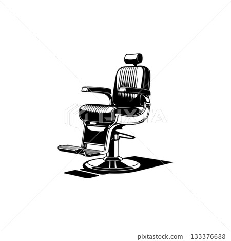 Barber chair illustration on white background. Design element for poster, emblem, sign, badge. Vector illustration Barber chair illustration on white background. Design element for poster, emblem, sign, badge. Vector illustration 133376688