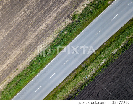 Successful Business direction and success control an upward from a straight road as a motivation metaphor to take authority of your path to succeed. 133377292