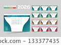 2026 desk vector calendar design 133377435