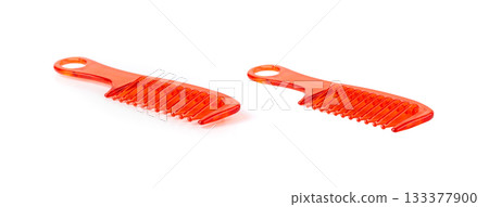 Orange plastic comb. New color hairbrush Orange plastic comb. New color hairbrush 133377900