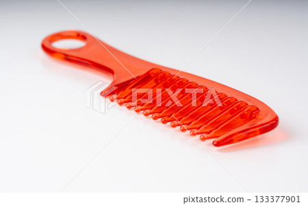 Orange plastic comb. New color hairbrush 133377901