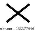 交叉 X 向量圖標 133377946