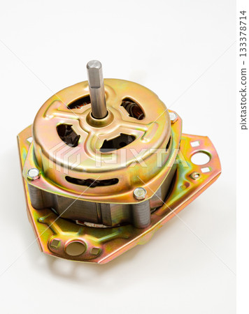 Copper motor on a white background. 133378714
