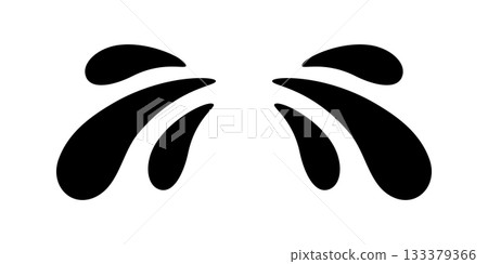 Black tears splash. Vector liquid tears for abstract decoration, design and projects Black tears splash. Vector liquid tears for abstract decoration, design and projects 133379366