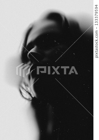 Beautiful young woman sensual black and white portrait Beautiful young woman sensual black and white portrait 133379594