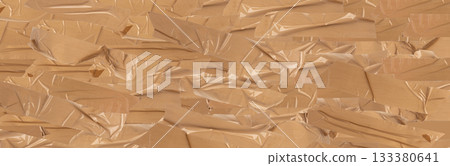 Brown scotch tape texture background, adhesive tape pieces pattern 133380641