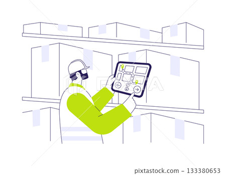 Navigation system abstract concept vector illustration. Navigation system abstract concept vector illustration. 133380653