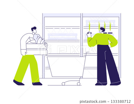 Wholesale product range abstract concept vector illustration. 133380712