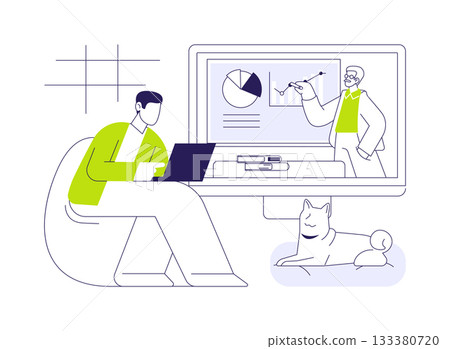 B2B marketing isolated cartoon vector illustrations. B2B marketing isolated cartoon vector illustrations. 133380720