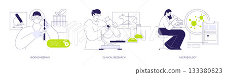 Medical research isolated cartoon vector illustrations se Medical research isolated cartoon vector illustrations se 133380823