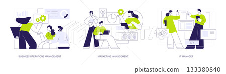 Master of Business administration isolated cartoon vector illustrations se Master of Business administration isolated cartoon vector illustrations se 133380840