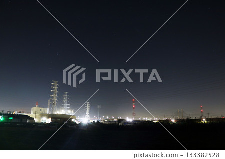 Night view from the industrial area Night view from the industrial area 133382528