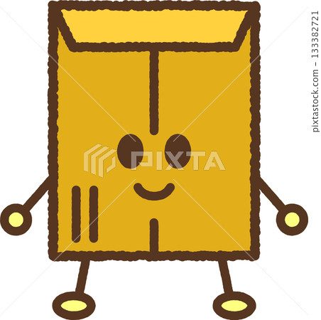 Hand-drawn character single icon illustration - envelope Hand-drawn character single icon illustration - envelope 133382721