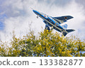 Blue Impulse flying just above the trees 133382877