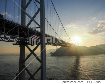 Kanmon Strait and Kanmon Bridge Kanmon Strait and Kanmon Bridge 133383053